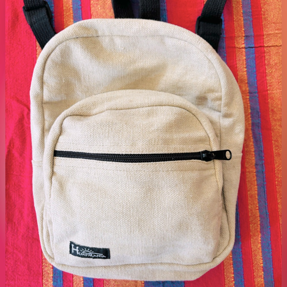 Hemp canvas backpack